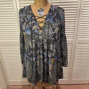 FREE PEOPLE Women's Mini Dress Tunic Multicolor Size XS